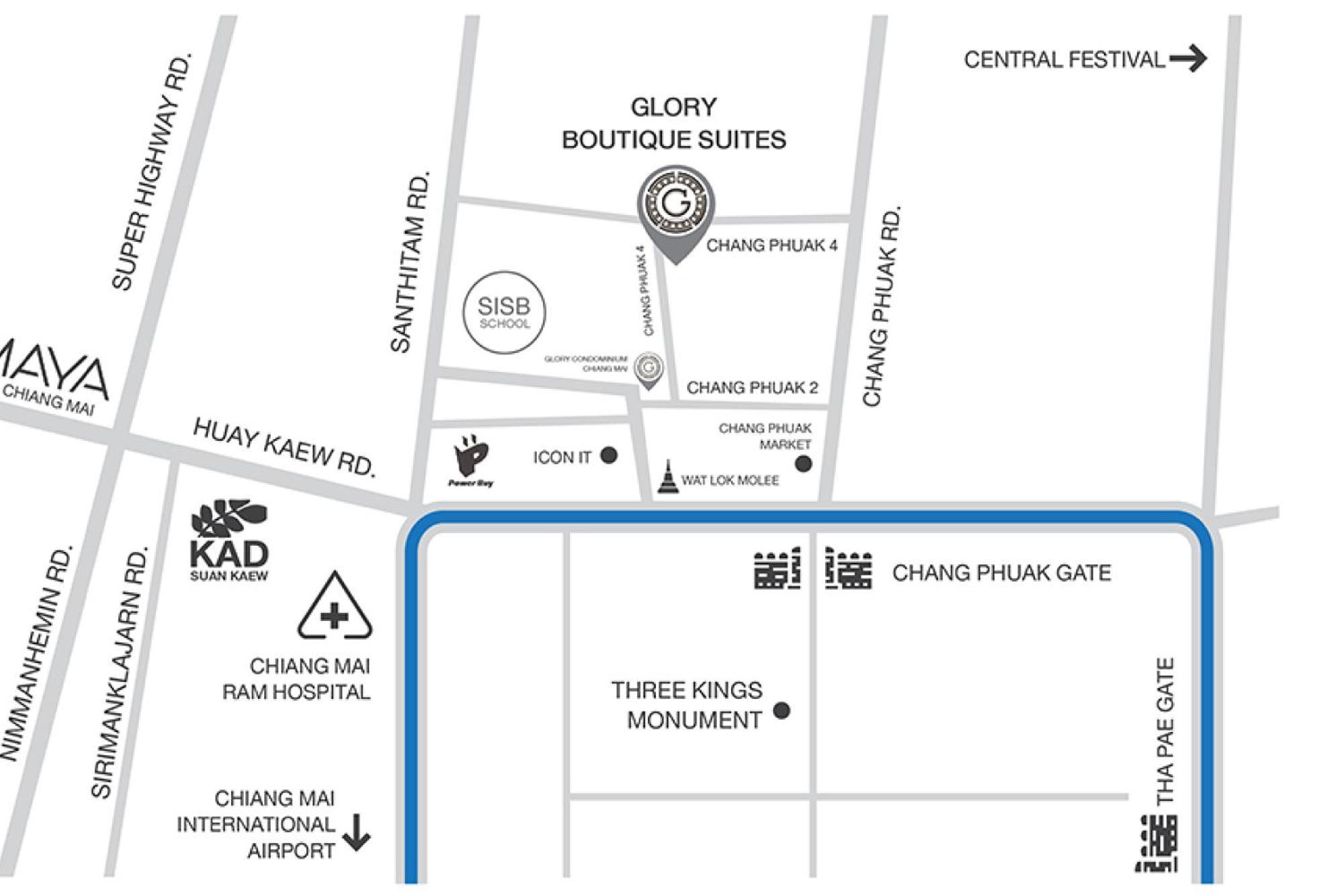 Glory Boutique Suites 清迈古城荣耀精品酒店 Chiang Mai Bagian luar foto